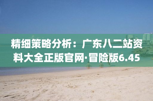精细策略分析：广东八二站资料大全正版官网·冒险版6.45