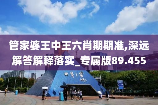 管家婆王中王六肖期期准,深远解答解释落实_专属版89.455