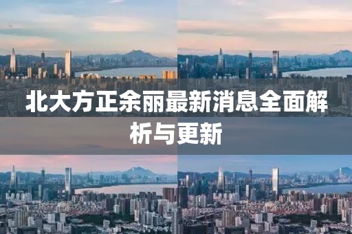 北大方正余丽最新消息全面解析与更新