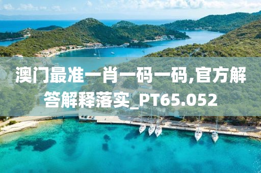 澳门最准一肖一码一码,官方解答解释落实_PT65.052