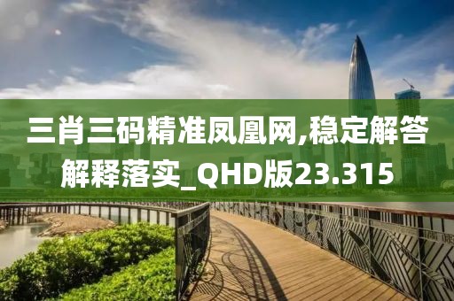 三肖三码精准凤凰网,稳定解答解释落实_QHD版23.315