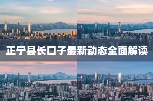 正宁县长口子最新动态全面解读