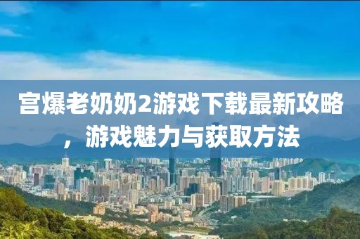 宫爆老奶奶2游戏下载最新攻略，游戏魅力与获取方法