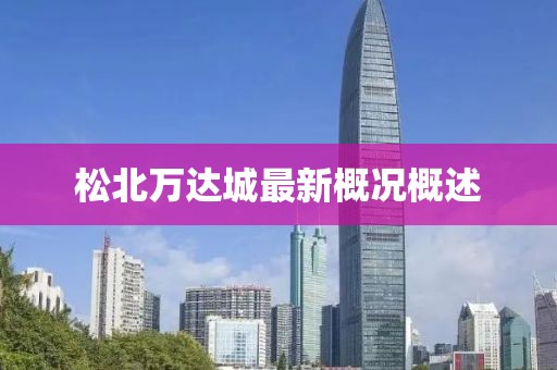 松北万达城最新概况概述
