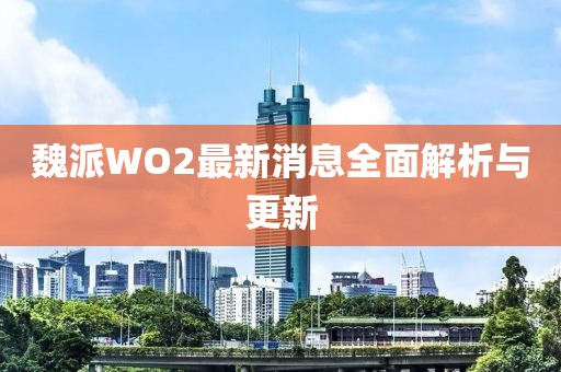 魏派WO2最新消息全面解析与更新