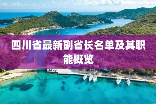 四川省最新副省长名单及其职能概览