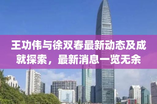 王功伟与徐双春最新动态及成就探索，最新消息一览无余