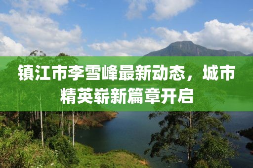 镇江市李雪峰最新动态，城市精英崭新篇章开启