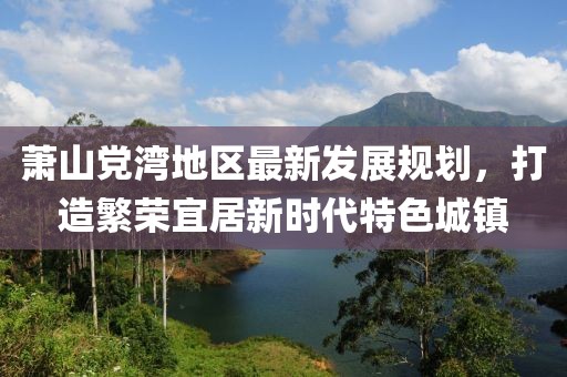 萧山党湾地区最新发展规划，打造繁荣宜居新时代特色城镇