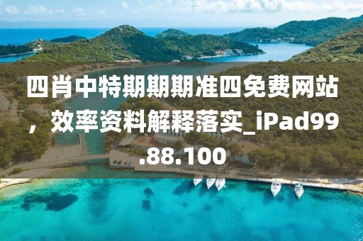 四肖中特期期期准四免费网站，效率资料解释落实_iPad99.88.100