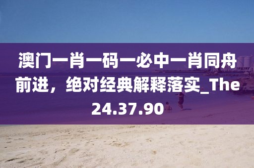 澳门一肖一码一必中一肖同舟前进，绝对经典解释落实_The24.37.90