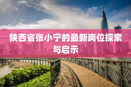 陕西省张小宁的最新岗位探索与启示