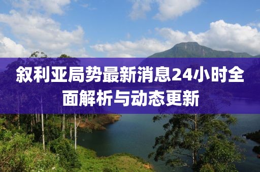 叙利亚局势最新消息24小时全面解析与动态更新