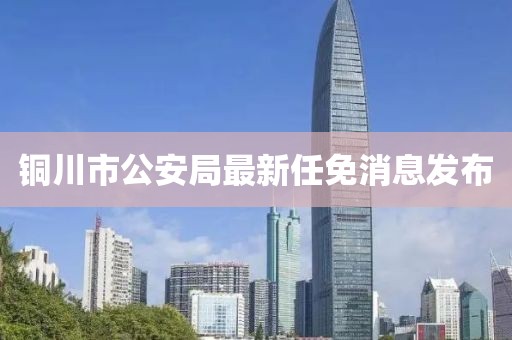 铜川市公安局最新任免消息发布