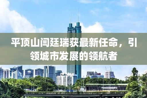 平顶山闫廷瑞获最新任命，引领城市发展的领航者