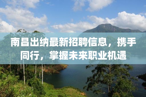 南昌出纳最新招聘信息，携手同行，掌握未来职业机遇