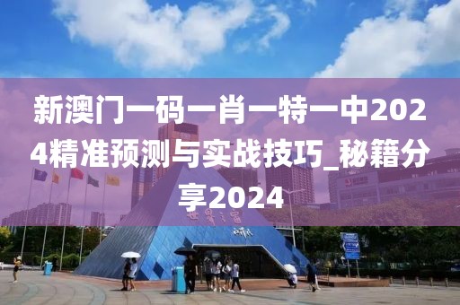 新澳门一码一肖一特一中2024精准预测与实战技巧_秘籍分享2024