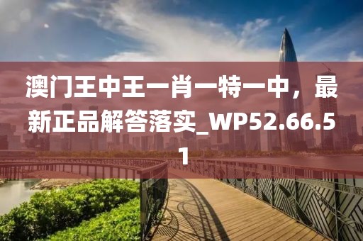 澳门王中王一肖一特一中，最新正品解答落实_WP52.66.51