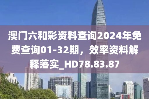 澳门六和彩资料查询2024年免费查询01-32期，效率资料解释落实_HD78.83.87