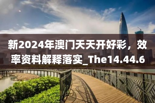新2024年澳门天天开好彩，效率资料解释落实_The14.44.6