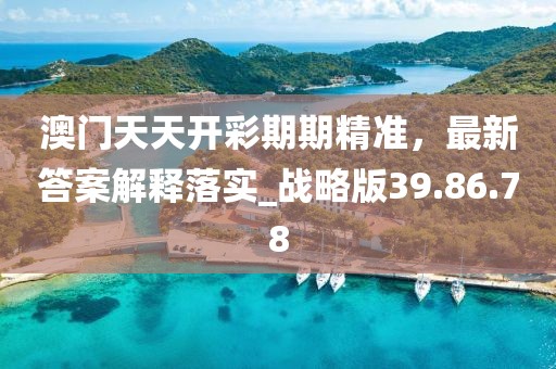 澳门天天开彩期期精准，最新答案解释落实_战略版39.86.78