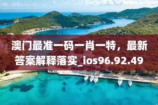 澳门最准一码一肖一特，最新答案解释落实_ios96.92.49