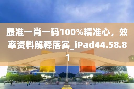 最准一肖一码100%精准心，效率资料解释落实_iPad44.58.81
