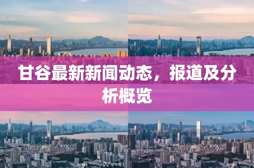 甘谷最新新闻动态，报道及分析概览