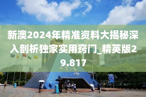 新澳2024年精准资料大揭秘深入剖析独家实用窍门_精英版29.817