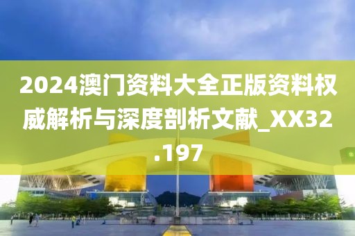 2024澳门资料大全正版资料权威解析与深度剖析文献_XX32.197