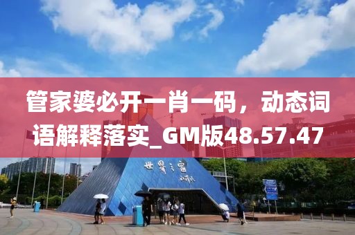 管家婆必开一肖一码，动态词语解释落实_GM版48.57.47