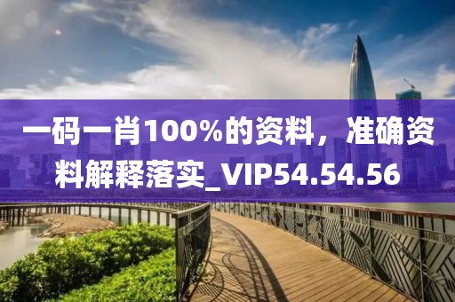一码一肖100%的资料，准确资料解释落实_VIP54.54.56