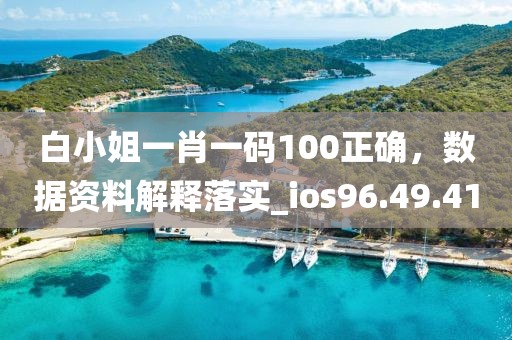 白小姐一肖一码100正确，数据资料解释落实_ios96.49.41