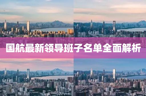 国航最新领导班子名单全面解析