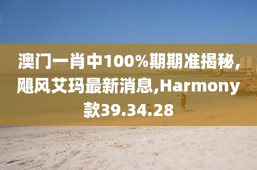 澳门一肖中100%期期准揭秘,飓风艾玛最新消息,Harmony款39.34.28
