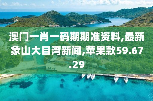 澳门一肖一码期期准资料,最新象山大目湾新闻,苹果款59.67.29