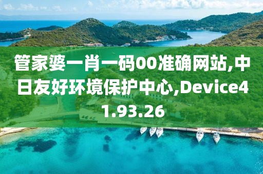 管家婆一肖一码00准确网站,中日友好环境保护中心,Device41.93.26