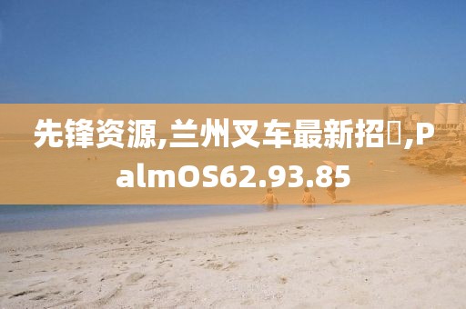 先锋资源,兰州叉车最新招聛,PalmOS62.93.85