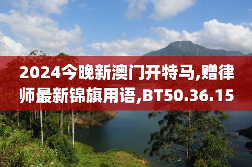 2024今晚新澳门开特马,赠律师最新锦旗用语,BT50.36.15