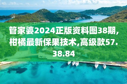 管家婆2024正版资料图38期,柑橘最新保果技术,高级款57.38.84