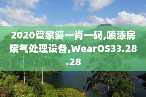 2020管家婆一肖一码,喷漆房废气处理设备,WearOS33.28.28