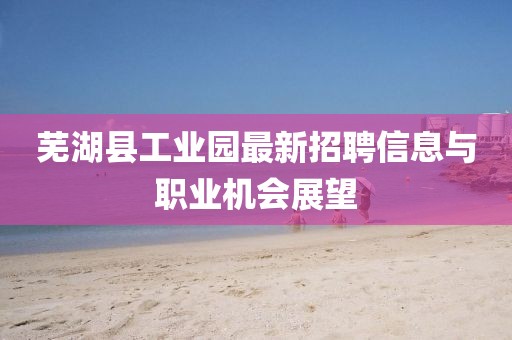芜湖县工业园最新招聘信息与职业机会展望