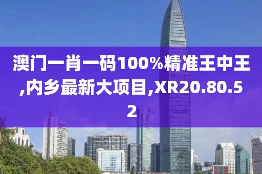澳门一肖一码100%精准王中王,内乡最新大项目,XR20.80.52