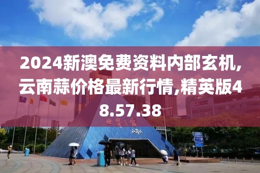 2024新澳免费资料内部玄机,云南蒜价格最新行情,精英版48.57.38