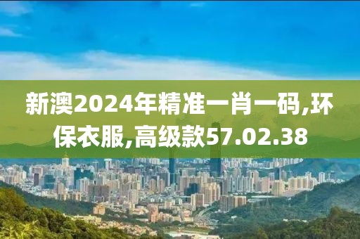 新澳2024年精准一肖一码,环保衣服,高级款57.02.38